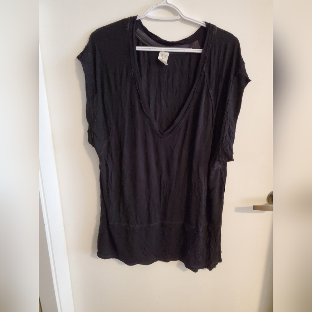 Free People Short Sleeve Tunic Tee